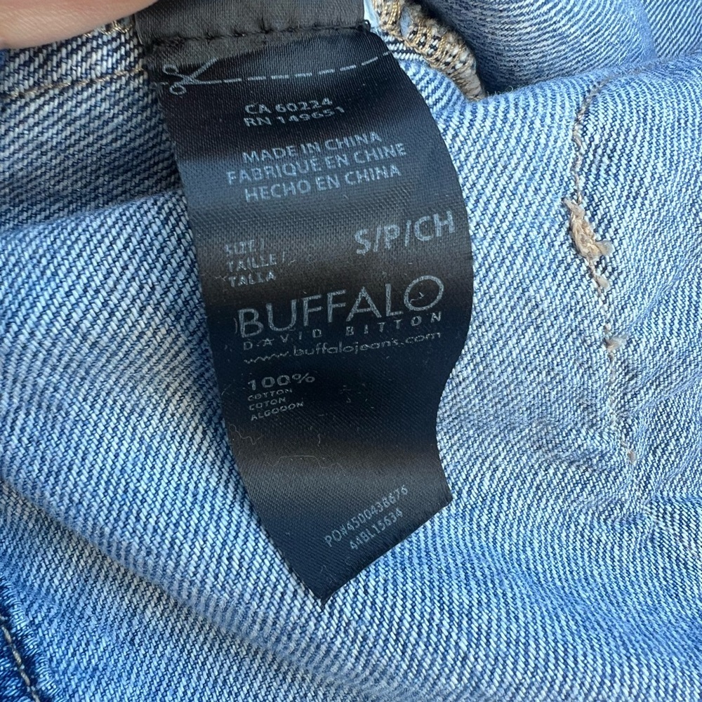 Buffalo David Bitton size S/P denim buttoned jacket with 2 front pockets - Picture 6 of 8